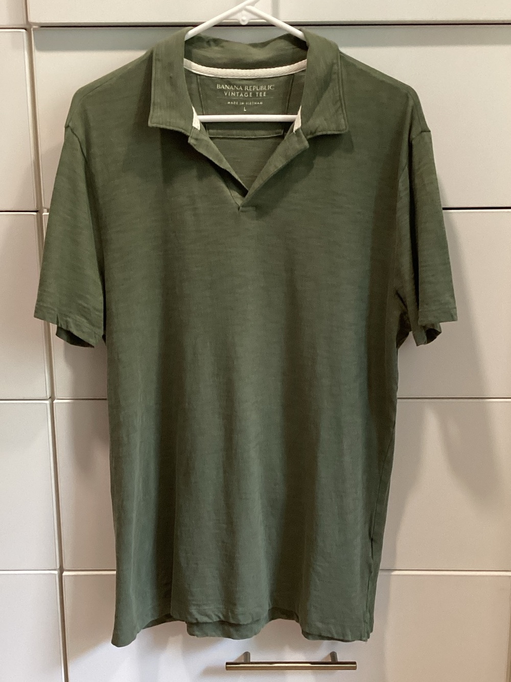 Banana Republic Olive Green Short Sleeve Polo